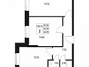 2-комнатная квартира, 54 м², 4/10 эт. Санкт-Петербург