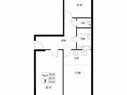 2-комнатная квартира, 63 м², 3/10 эт. Санкт-Петербург