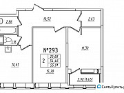 2-комнатная квартира, 55 м², 4/11 эт. Санкт-Петербург