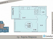 1-комнатная квартира, 44 м², 20/24 эт. Самара