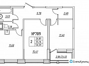 2-комнатная квартира, 56 м², 9/11 эт. Санкт-Петербург