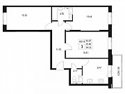 3-комнатная квартира, 74 м², 5/10 эт. Санкт-Петербург