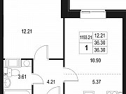 1-комнатная квартира, 36 м², 3/10 эт. Санкт-Петербург