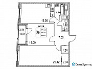 2-комнатная квартира, 66 м², 4/11 эт. Санкт-Петербург