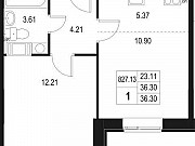 1-комнатная квартира, 36 м², 2/10 эт. Санкт-Петербург