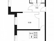 2-комнатная квартира, 54 м², 4/10 эт. Санкт-Петербург