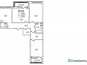 3-комнатная квартира, 86 м², 3/11 эт. Санкт-Петербург