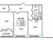 2-комнатная квартира, 56 м², 5/11 эт. Санкт-Петербург