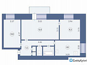 3-комнатная квартира, 54 м², 6/9 эт. Новосибирск