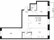 3-комнатная квартира, 76 м², 7/10 эт. Санкт-Петербург