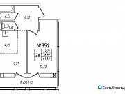 1-комнатная квартира, 42 м², 11/11 эт. Санкт-Петербург