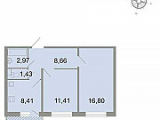 2-комнатная квартира, 50 м², 1/8 эт. Санкт-Петербург