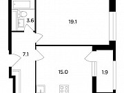 1-комнатная квартира, 46 м², 6/20 эт. Москва