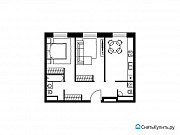 2-комнатная квартира, 59 м², 3/5 эт. Москва