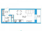 Студия, 27 м², 17/21 эт. Санкт-Петербург