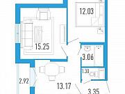 2-комнатная квартира, 49 м², 6/13 эт. Санкт-Петербург