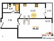 1-комнатная квартира, 45 м², 7/26 эт. Самара