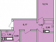 3-комнатная квартира, 63 м², 9/18 эт. Челябинск