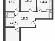 3-комнатная квартира, 74 м², 15/25 эт. Санкт-Петербург