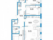 4-комнатная квартира, 128 м², 8/18 эт. Санкт-Петербург