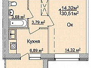 1-комнатная квартира, 30 м², 1/10 эт. Нижний Новгород