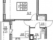 1-комнатная квартира, 32 м², 4/24 эт. Санкт-Петербург