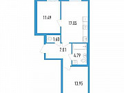 2-комнатная квартира, 57 м², 2/11 эт. Санкт-Петербург