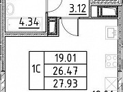 Студия, 31 м², 3/19 эт. Санкт-Петербург