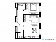 2-комнатная квартира, 63 м², 3/5 эт. Москва