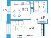 1-комнатная квартира, 36 м², 3/21 эт. Санкт-Петербург