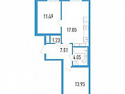 2-комнатная квартира, 56 м², 8/11 эт. Санкт-Петербург