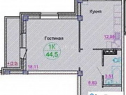 1-комнатная квартира, 44 м², 3/17 эт. Красноярск