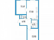 2-комнатная квартира, 56 м², 10/11 эт. Санкт-Петербург