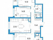 3-комнатная квартира, 97 м², 10/18 эт. Санкт-Петербург