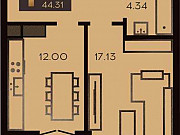 1-комнатная квартира, 44 м², 5/10 эт. Калининград