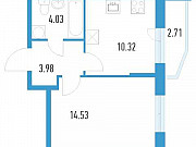 1-комнатная квартира, 39 м², 2/19 эт. Санкт-Петербург