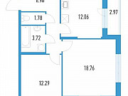 2-комнатная квартира, 59 м², 2/19 эт. Санкт-Петербург