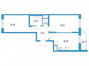 2-комнатная квартира, 57 м², 4/19 эт. Санкт-Петербург