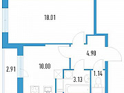 1-комнатная квартира, 38 м², 13/19 эт. Санкт-Петербург