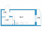 Студия, 24 м², 9/19 эт. Санкт-Петербург