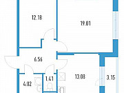 2-комнатная квартира, 57 м², 5/19 эт. Санкт-Петербург