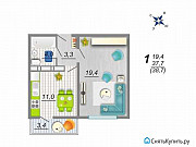 1-комнатная квартира, 39 м², 6/17 эт. Воронеж