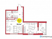 2-комнатная квартира, 56 м², 4/31 эт. Екатеринбург