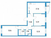 3-комнатная квартира, 78 м², 6/19 эт. Санкт-Петербург