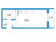 Студия, 27 м², 19/19 эт. Санкт-Петербург