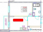 1-комнатная квартира, 38 м², 12/25 эт. Санкт-Петербург