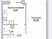 1-комнатная квартира, 39 м², 5/9 эт. Псков