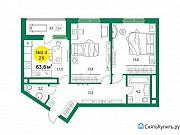 2-комнатная квартира, 63 м², 30/31 эт. Екатеринбург