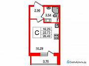 Студия, 22 м², 3/17 эт. Санкт-Петербург