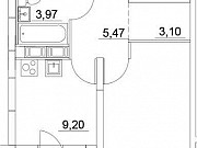 1-комнатная квартира, 41 м², 4/17 эт. Санкт-Петербург